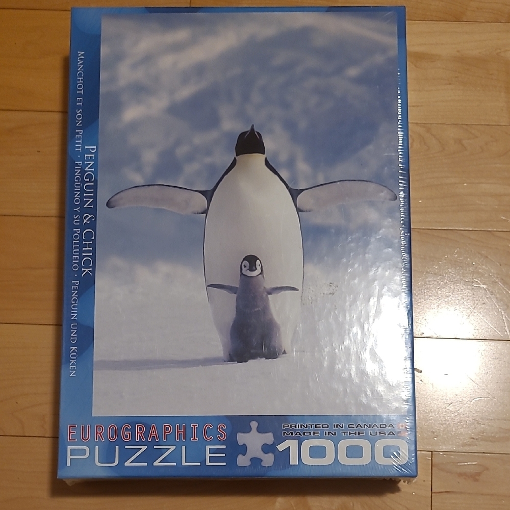 Blue Emperor Penguin Puzzle 1000 Pieces